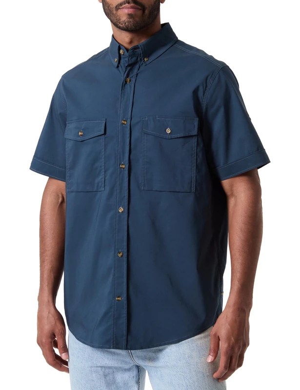 Fjallraven 12600213-570 Övik Air Stretch SS Shirt M Shirt Men's Mountain Blue Size L
