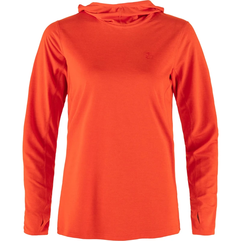 Fjallraven 84108-214 Abisko Sun-hoodie W Sweatshirt Women's Flame Orange Size M