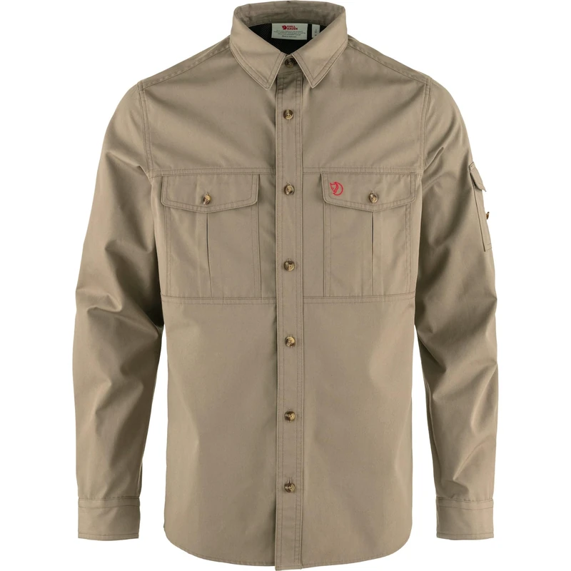 Fjallraven 81838-244 Singi Trekking Shirt LS M Sweatshirt Men's Suede Brown Size XS