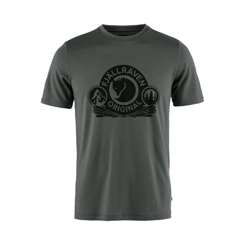 Fjallraven 84117-050 Abisko Wool Classic SS M T-Shirt Men's Basalt Size M