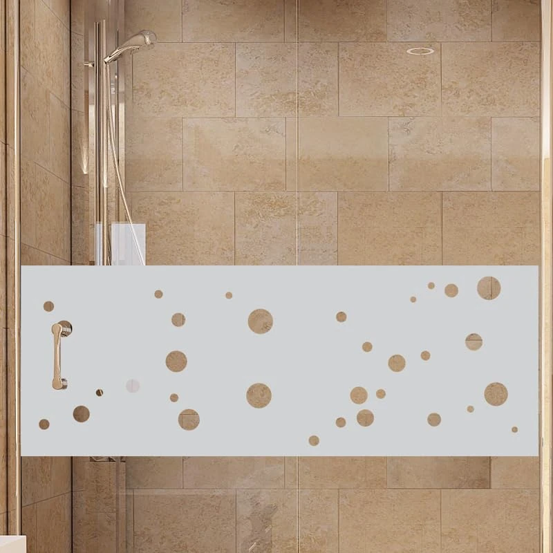 Ambiance Sticker Anti-Blackout Window Film - Self-Adhesive Privacy Screen Stickers for Windows and Shower Doors | Small Bubbles – H55 x L200 cm