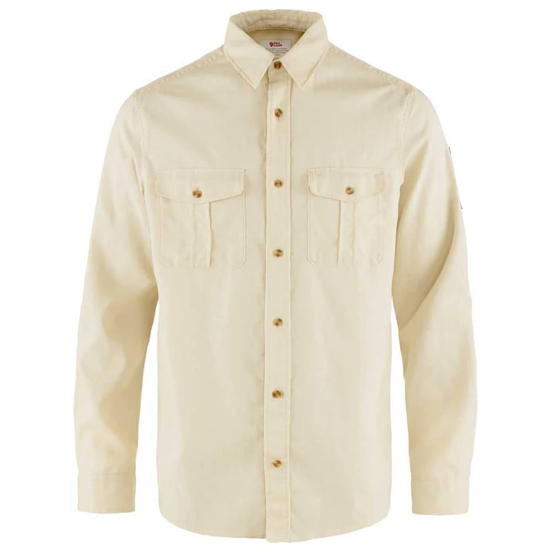 Fjallraven 87208-113 Övik Travel Shirt LS M Shirt Men's Chalk White Size XL