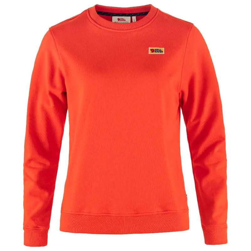Fjallraven 87075-214 Vardag Sweater W Sweatshirt Women's Flame Orange Size XS