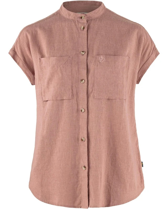 Fjallraven 14600160-300 Övik Hemp Shirt SS W Shirt Women's Dusty Rose Size XS