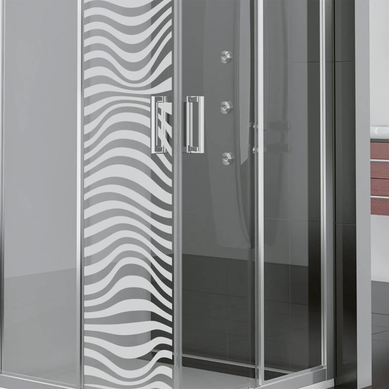 Ambiance Sticker Window & Shower Door Privacy Film Self Adhesive Privacy Film Optical Illusion 55x185cm