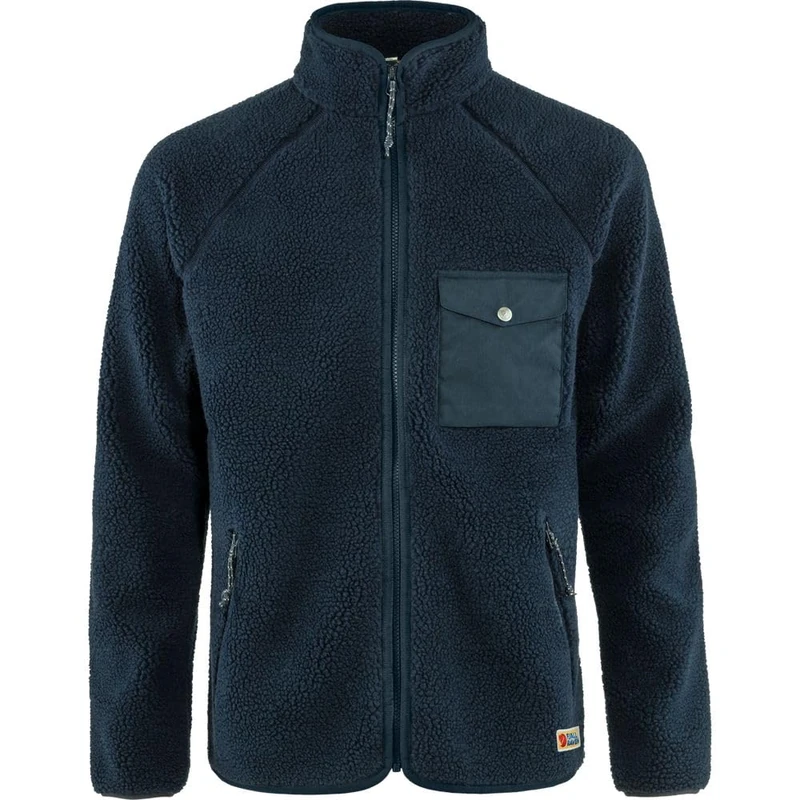 Fjallraven 84158-560 Vardag Pile Fleece M/Vardag Pile Fleece M Sweatshirt Men's Navy Size L - Image 1