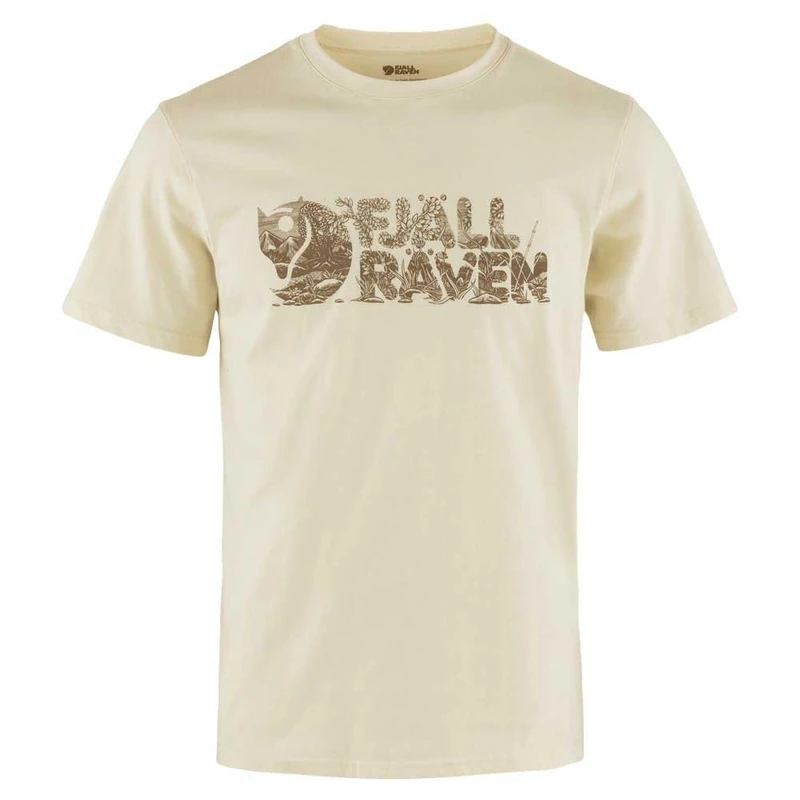 Fjallraven 12600219-113 Lush Logo T-Shirt M T-Shirt Men's Chalk White Size XL
