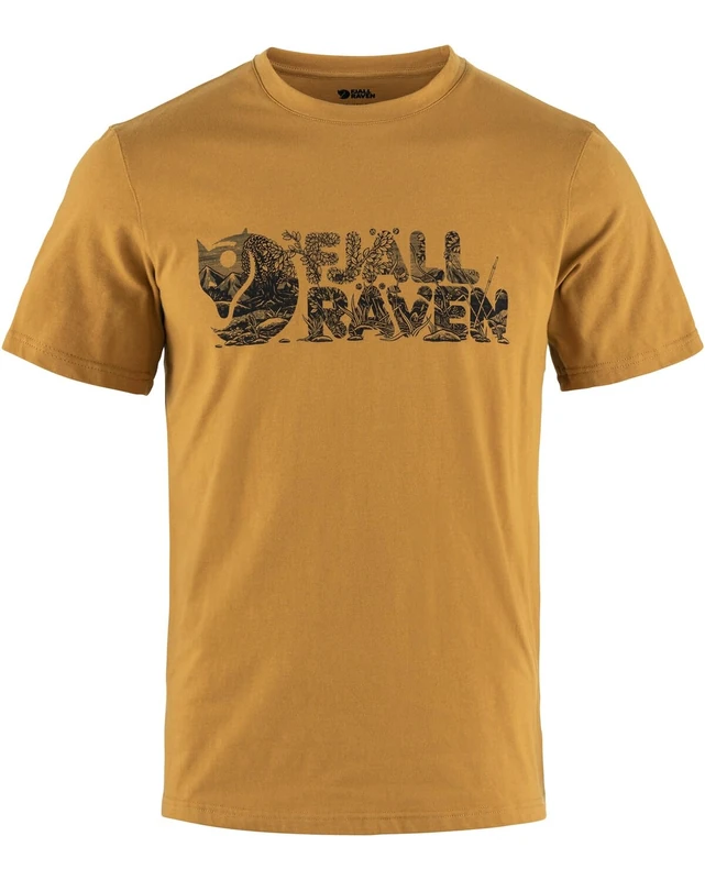 Fjallraven 12600219-166 Lush Logo T-Shirt M T-Shirt Men's Acorn Size XS