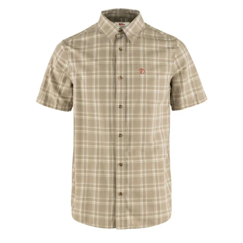 Fjallraven 87038-118-302 Övik Lite Shirt SS M Shirt Men's Fossil-Chalk Rose Size L - Image 1