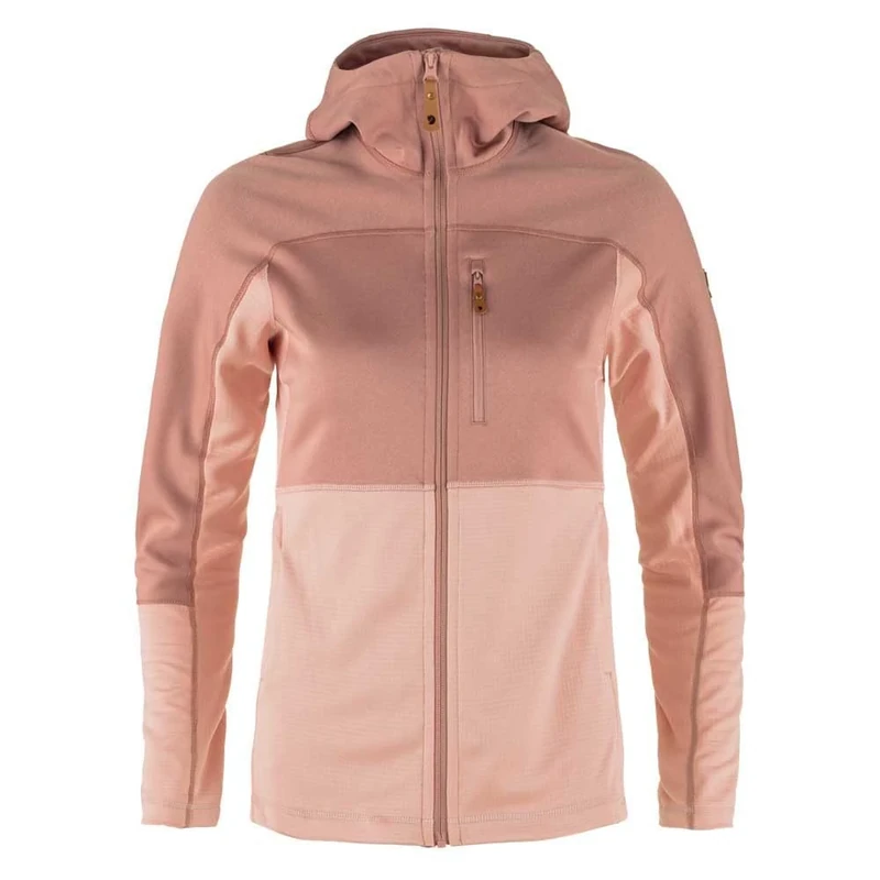 Fjallraven 89589-302-300 Abisko Trail Fleece W Jacket Women's Chalk Rose-Dusty Rose Size XXS