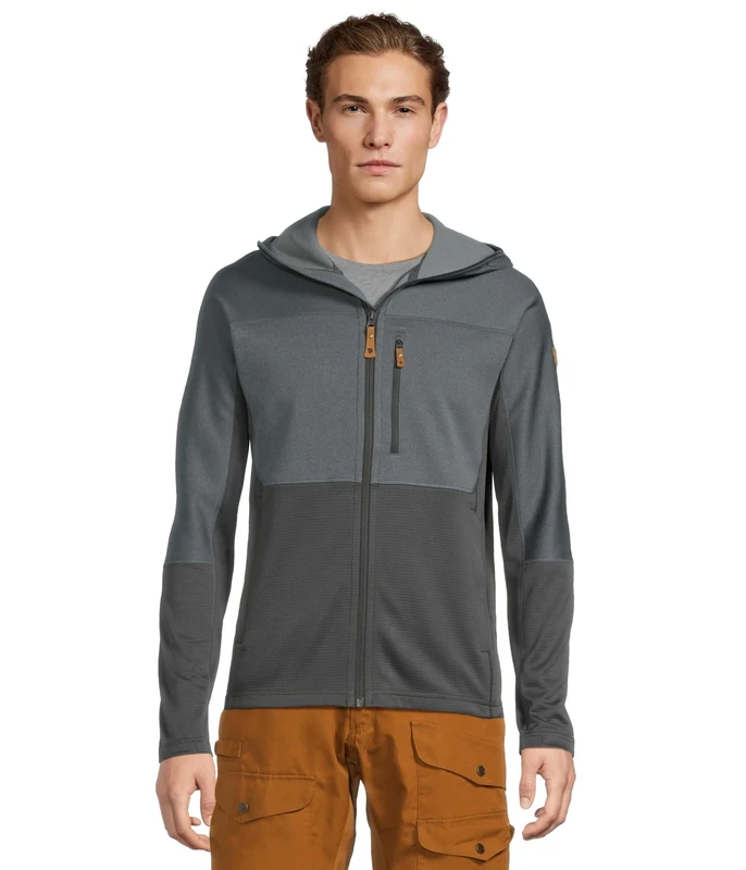 Fjallraven 82257-048-020 Abisko Trail Fleece M Sweatshirt Men's Iron Grey-Grey Size S