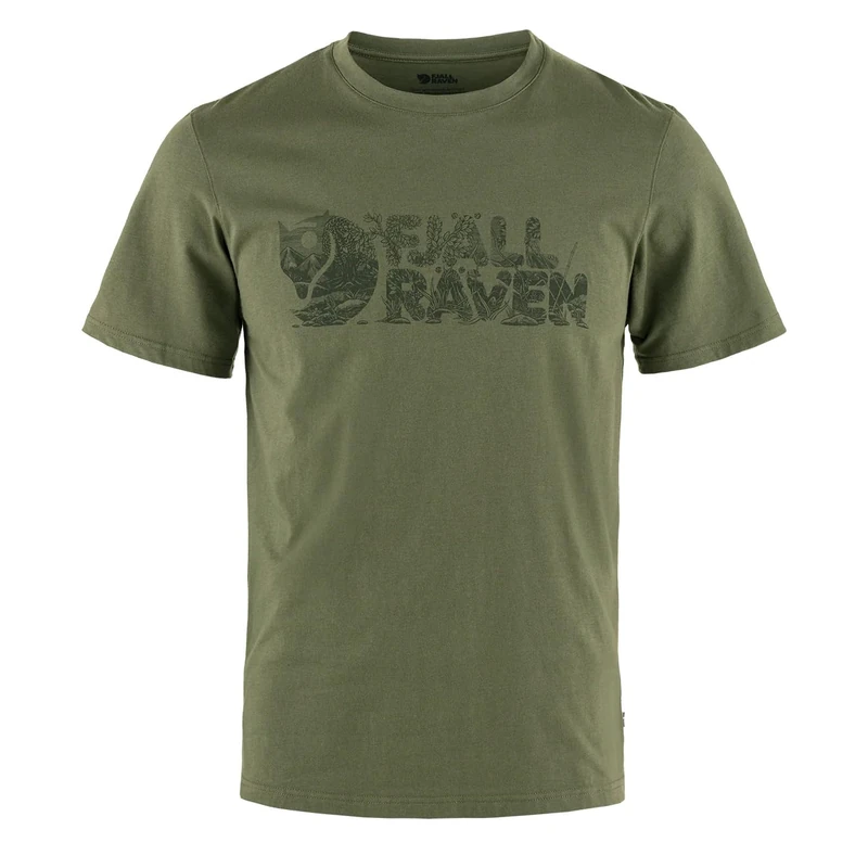 Fjallraven 12600219-625 Lush Logo T-Shirt M T-Shirt Men's Laurel Green Size XL