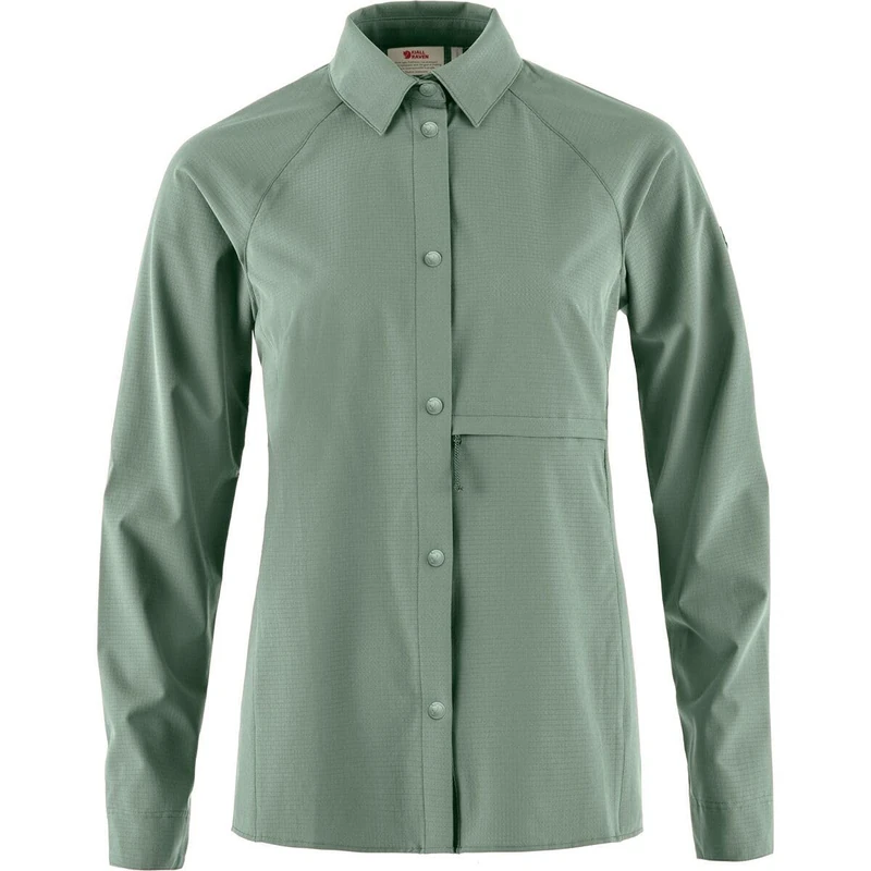 Fjallraven 14600151-614 Abisko Trekking Shirt W Shirt Women's Patina Green Size L