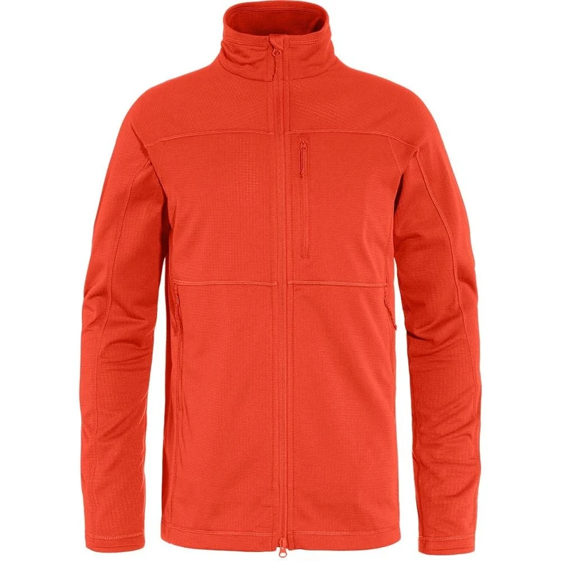 Fjallraven 86971-214 Abisko Lite Fleece Jacket M Jacket Men's Flame Orange Size S