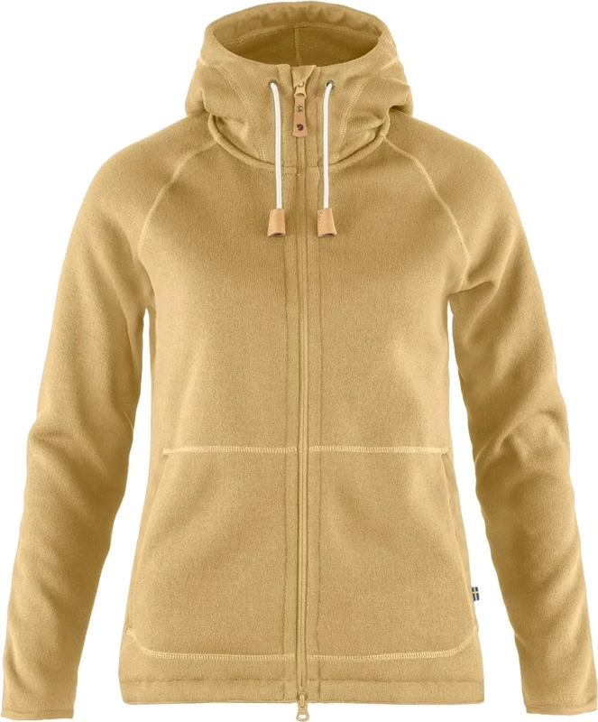 Fjallraven 89516-196 Övik Fleece Hoodie W Sweatshirt Women's Dune Beige Size XXS
