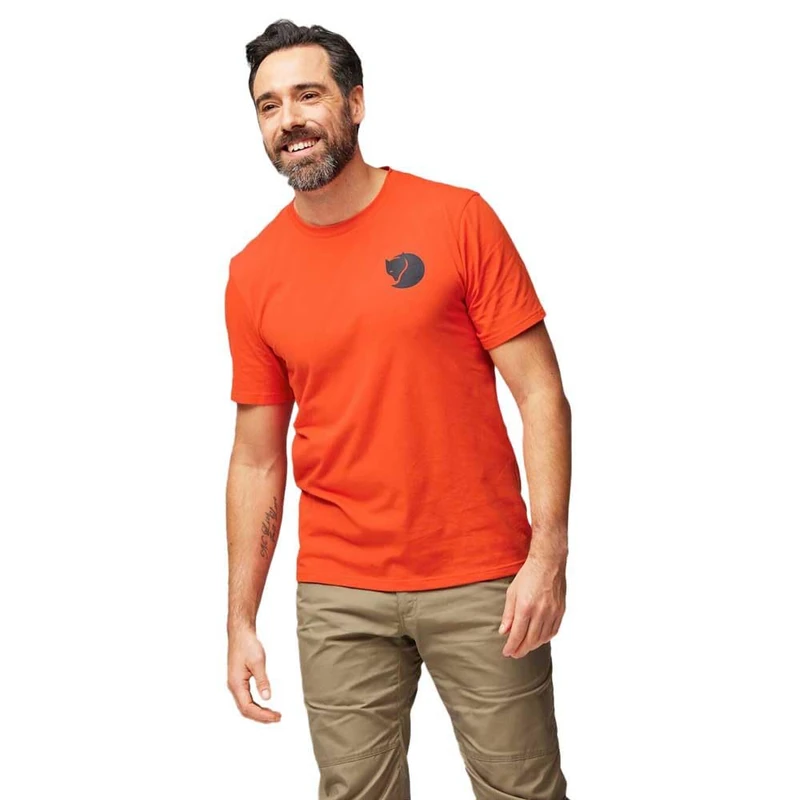Fjallraven 12600216-214 Walk with Nature T-Shirt M T-Shirt Men's Flame Orange Size S