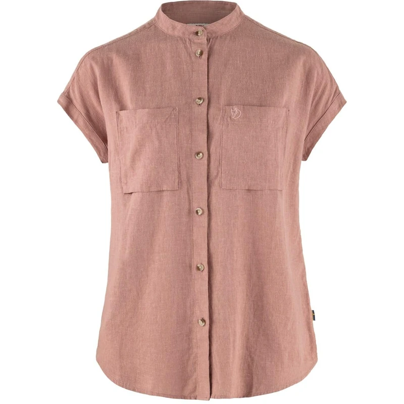 Fjallraven 14600160-300 Övik Hemp Shirt SS W Shirt Women's Dusty Rose Size S