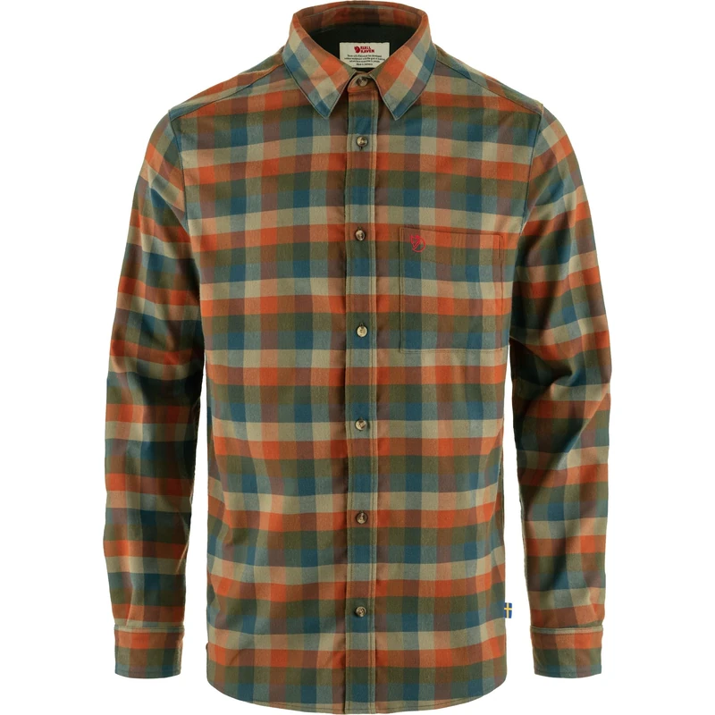 Fjallraven 12600195-625-215 Lappland Stretch Flannel Shirt M Shirt Men's Laurel Green-Autumn Leaf Size XL