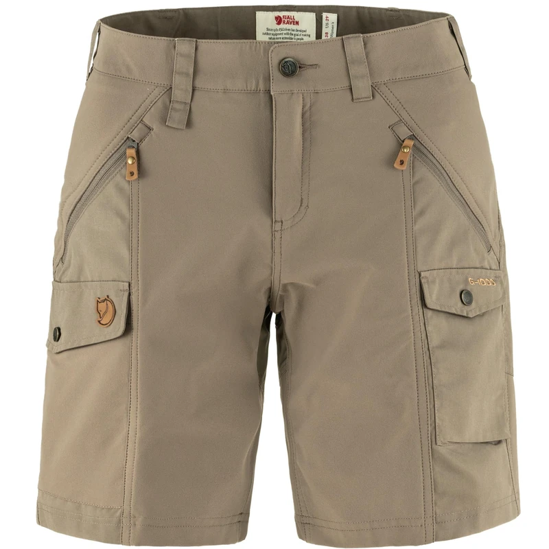 Fjallraven 89731-244 Nikka Shorts Curved W Shorts Women's Suede Brown Size 48