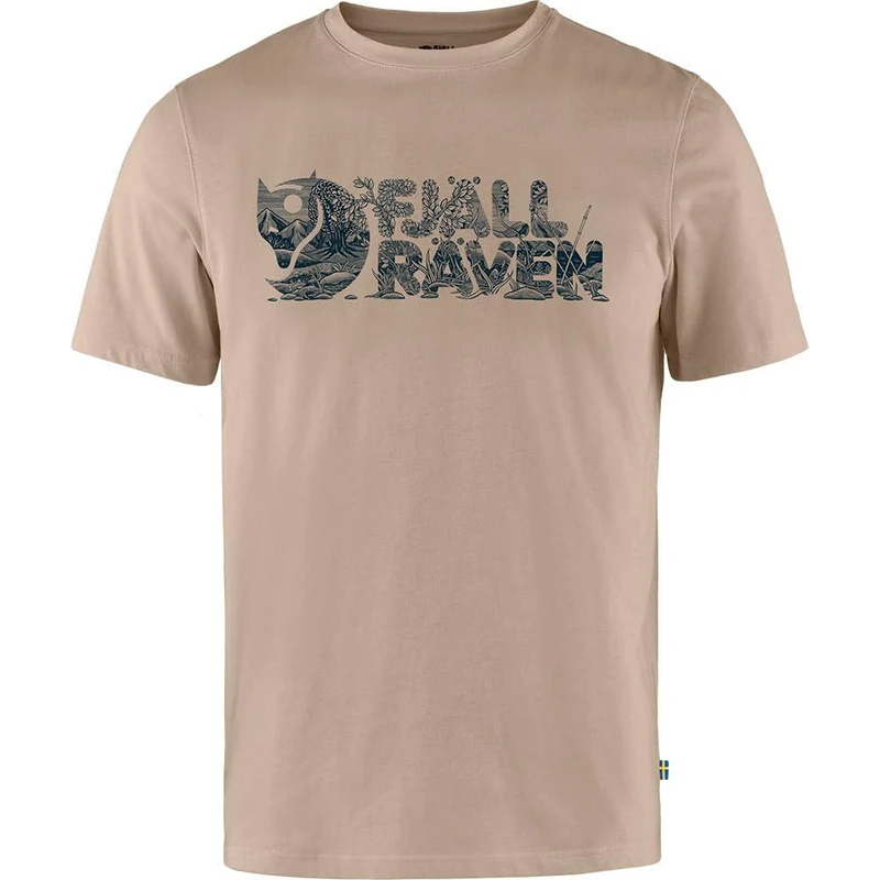Fjallraven 12600219-118 Lush Logo T-Shirt M T-Shirt Men's Fossil Size M