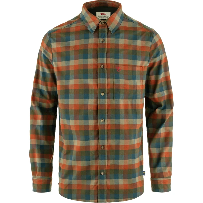 Fjallraven 12600195-625-215 Lappland Stretch Flannel Shirt M Shirt Men's Laurel Green-Autumn Leaf Size XXXL