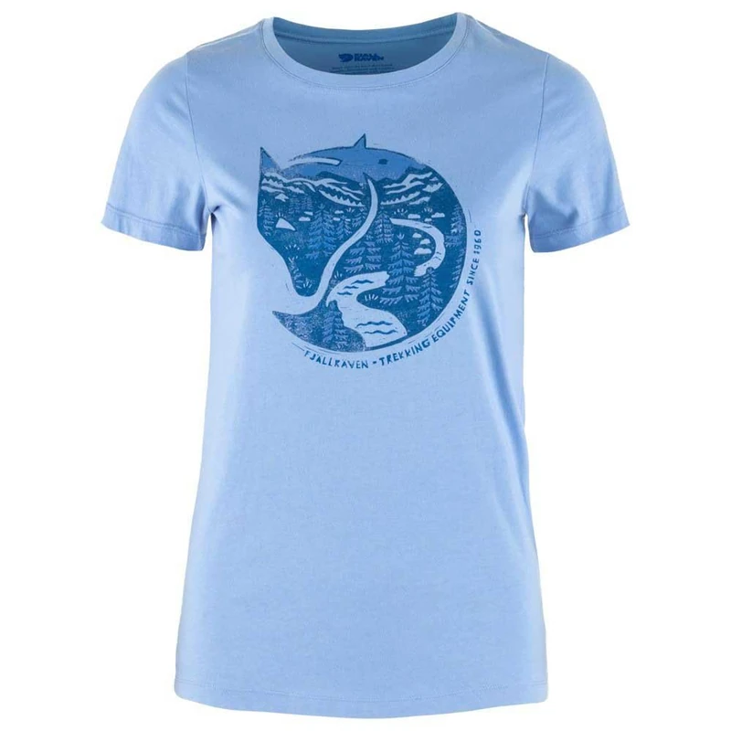 Fjallraven 89849-537 Arctic Fox Print T-Shirt W T-Shirt Women's Ultramarine Size XS - Image 1