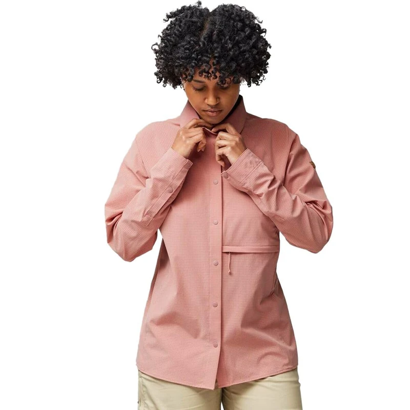 Fjallraven 14600151-300 Abisko Trekking Shirt W Shirt Women's Dusty Rose Size XXS