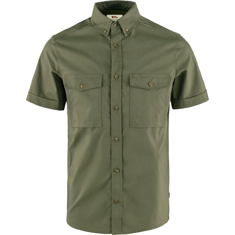 Fjallraven 12600213-625 Övik Air Stretch SS Shirt M Shirt Men's Laurel Green Size XXL - Image 1