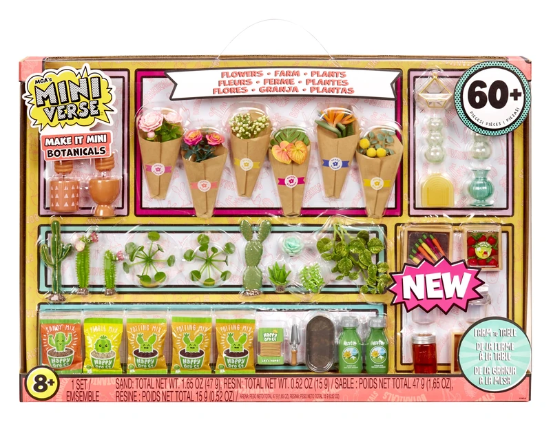 MGA's Miniverse Make It Mini Botanicals - Mini Collectibles, DIY, Crafts, Resin Play, Replica Items, Mini Plants, Bouquets, Garden, for Collectors & Kids Ages 8+, NOT Edible