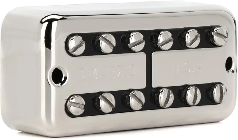 DiMarzio® PAF'Tron™, Bridge Pickup, F-Spaced, Nickel Cover, Black Insert