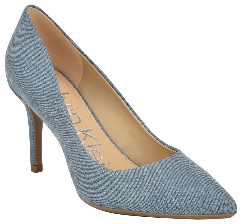 Calvin Klein Women's Gayle Pump, Blue Denim 423, 6 UK