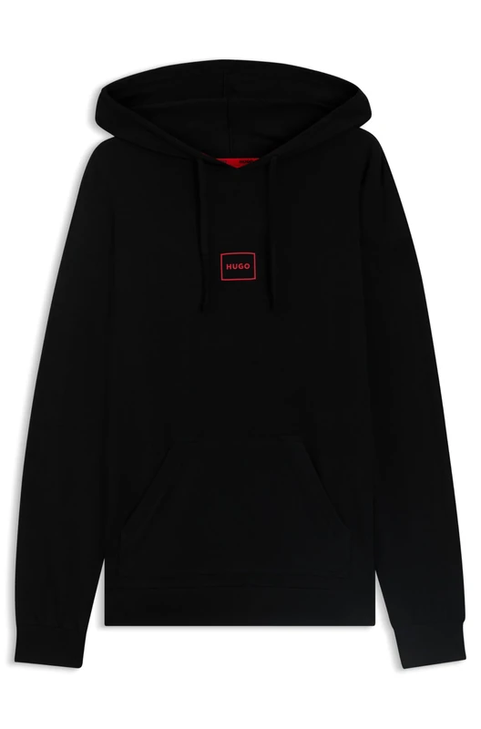 HUGO Men's Laze Hoodie Loungew_Sweatshirt, Black1, XL - Image 1