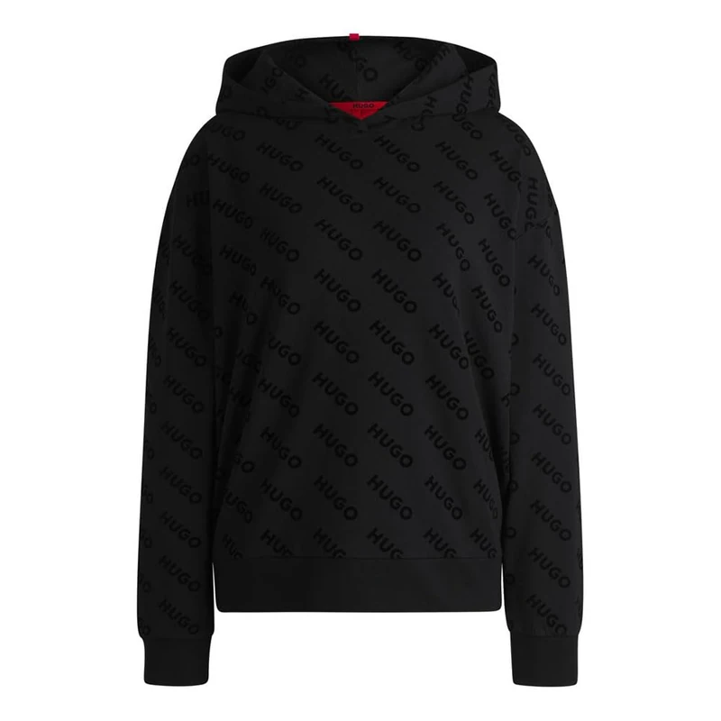 HUGO Women's VLOCKY_Hoodie Loungew_Sweatshirt, Black2, L