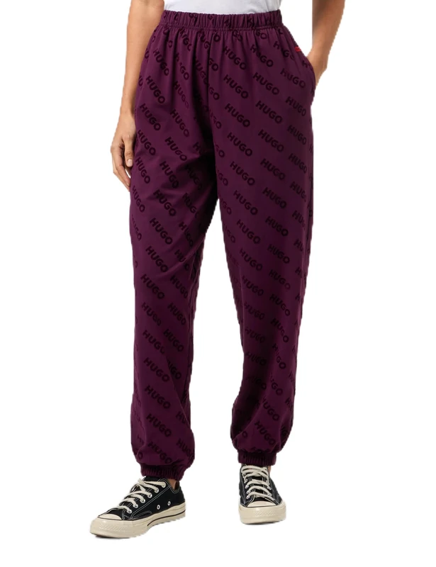 HUGO Women's VLOCKY_Pants Loungewear_Pant, Medium Purple510,