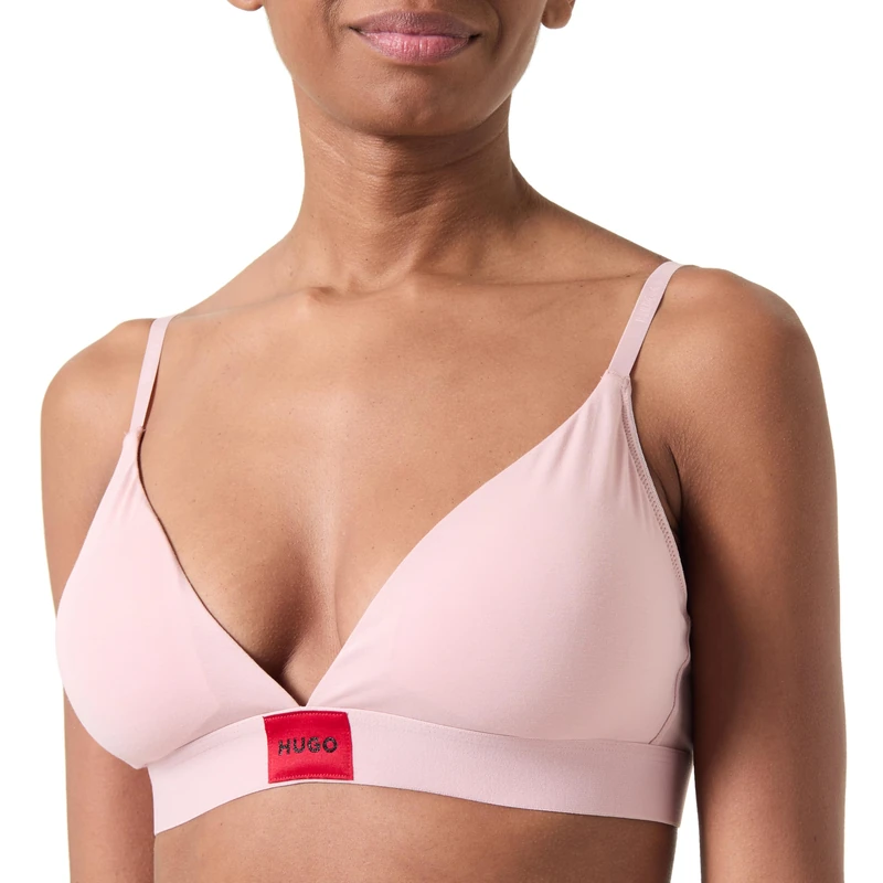 HUGO Women's Triangle RED Label, Light/Pastel Pink681, L