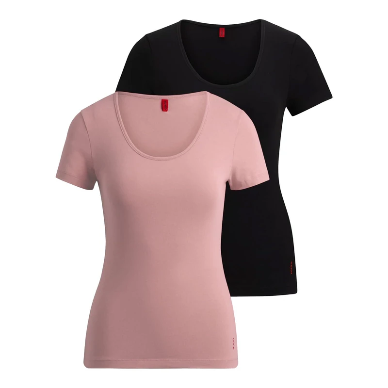 HUGO Women's Twin RN Underwear_T_Shirt, Black6, XS
