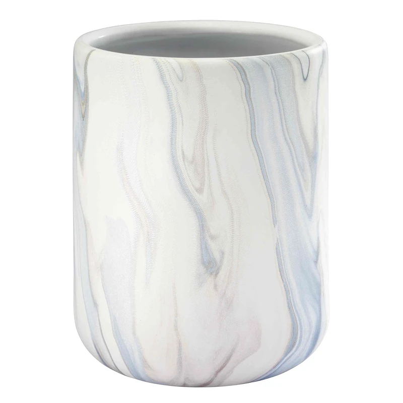 Avanti Linens Resin Bathroom Essentials Wastebasket, Blue