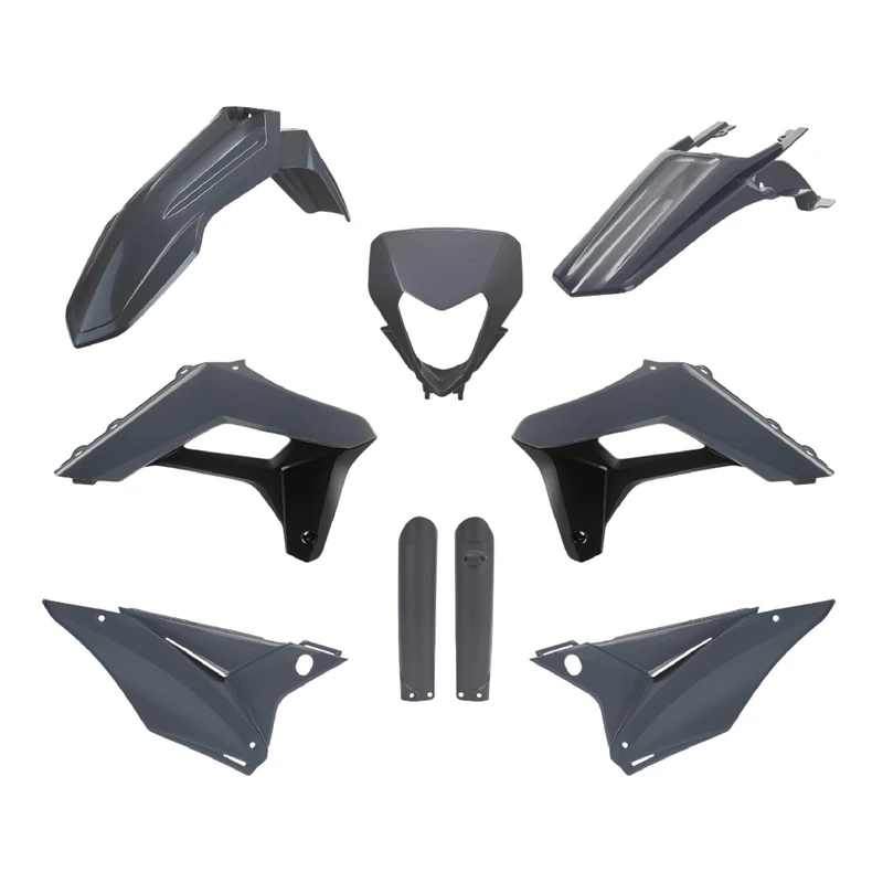 POLISPORT 91380 – Complete Plastic Set (with Fork Protection) Sherco Colour OEM