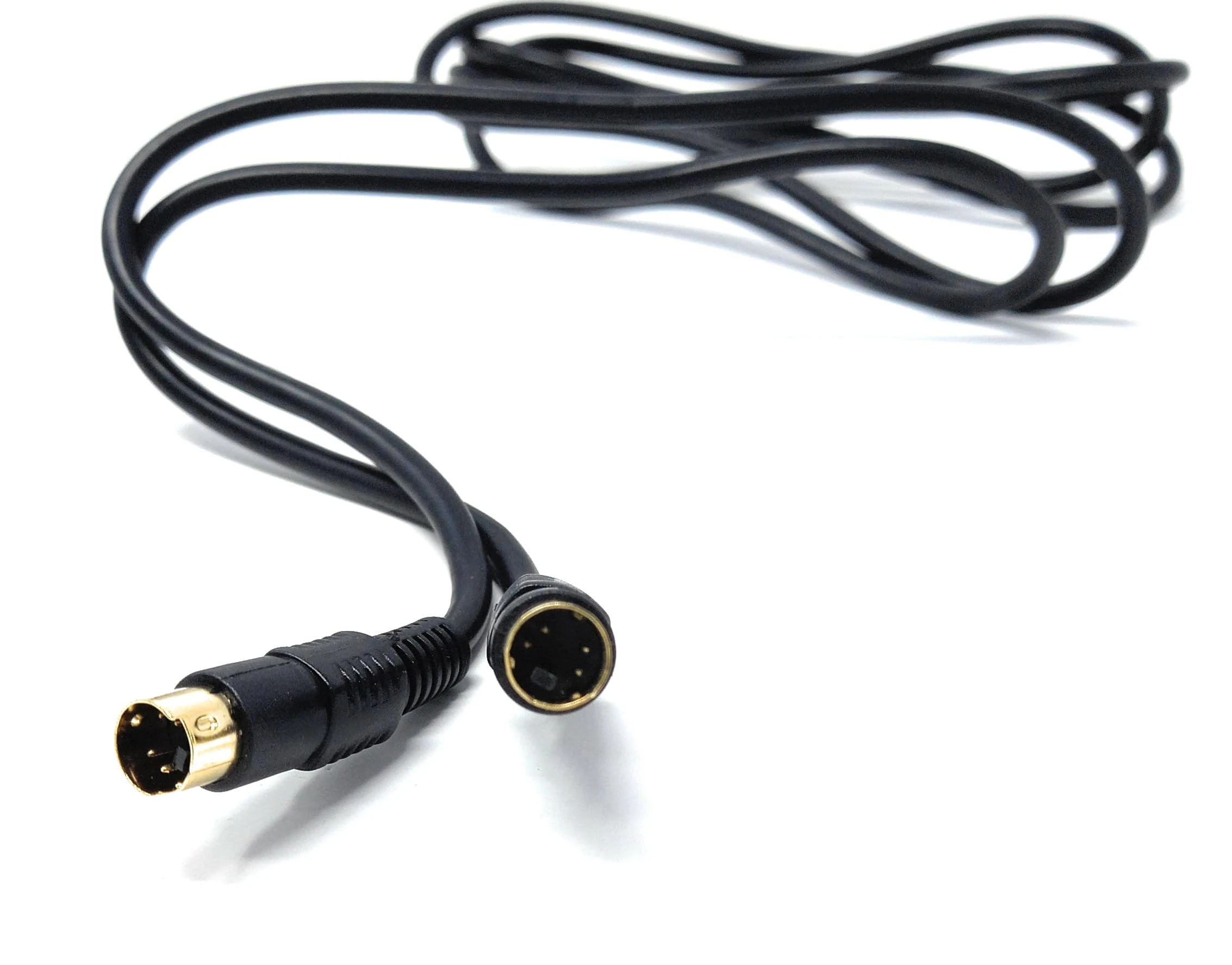 DRUT 1.5m S-Video (SVHS) Cable 4-pin Male to Male Gold Plated Compatible With TV, HDTV, DVD, VCR, Camcorder, Game Console 5ft