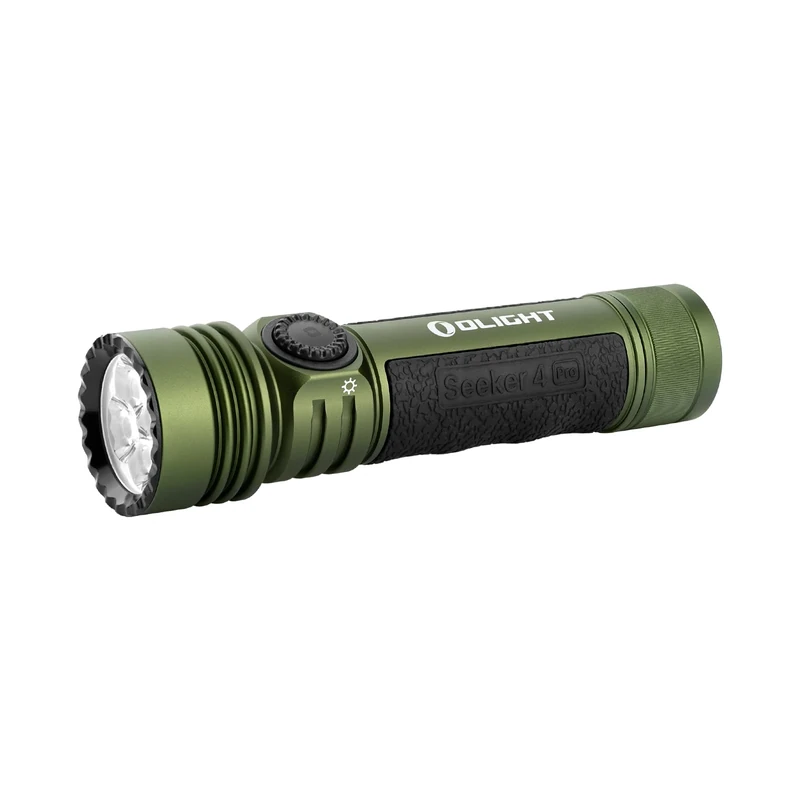 OLIGHT Seeker 4 Pro 4600 High Lumens Rechargeable Torch USB-C Holster or Magnetic Charging, Powerful Bright Flashlight for Emergencies, Camping, Searching (Cool White (5700K~7000K), OD Green)
