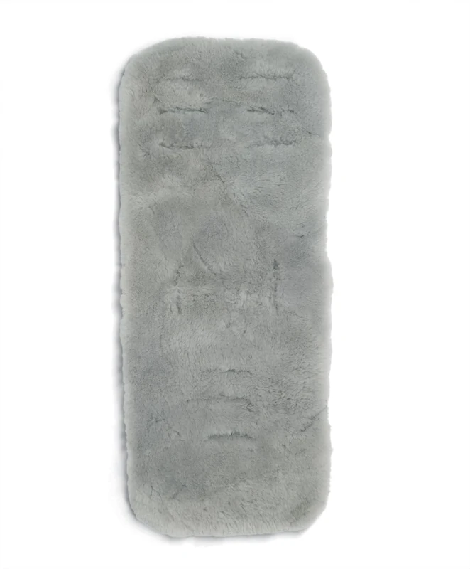 Mamas & Papas Luxury Sheepskin Buggy Liner Rectangular, Grey