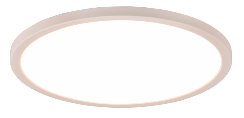 Reality LED Aureo R64371131 Ceiling Light, Matte White Plastic, with 18 Watt LED, Colour Changing, Remote Control