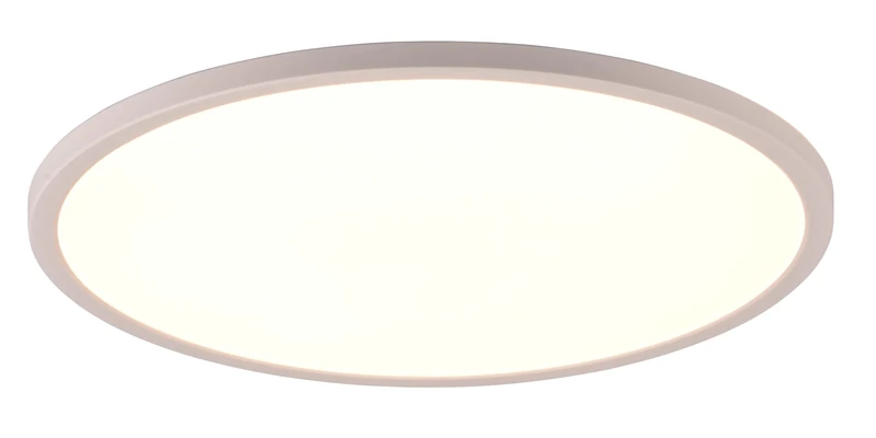 Reality LED Aureo R64371931 Ceiling Light, Matte White Plastic, with 30 Watt LED, Colour Changing, Remote Control