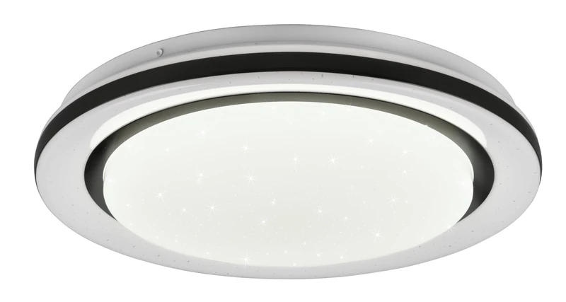 Reality Cartida R67244000 LED Ceiling Light, White Plastic, 17 Watt LED Included, Colour Changing, Remote Control, Starlight