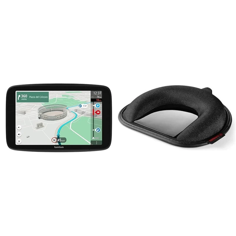 TomTom GO Superior, 7 Inch Sat Nav, Traffic Alerts, World Maps, WiFi, Fuel Prices, Bundle with Dashboard Mount, Black
