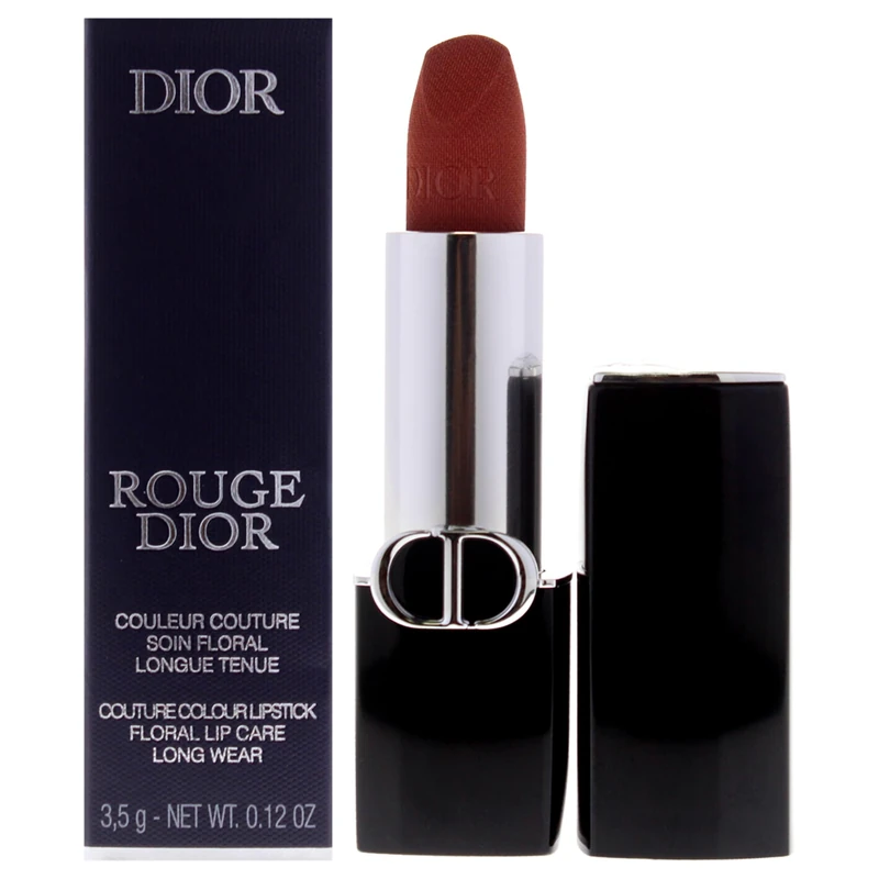 Rouge Dior Couture Velvet Lipstick - 100 Nude Look by Christian Dior for Women - 0.12 oz Lipstick (Refillable)