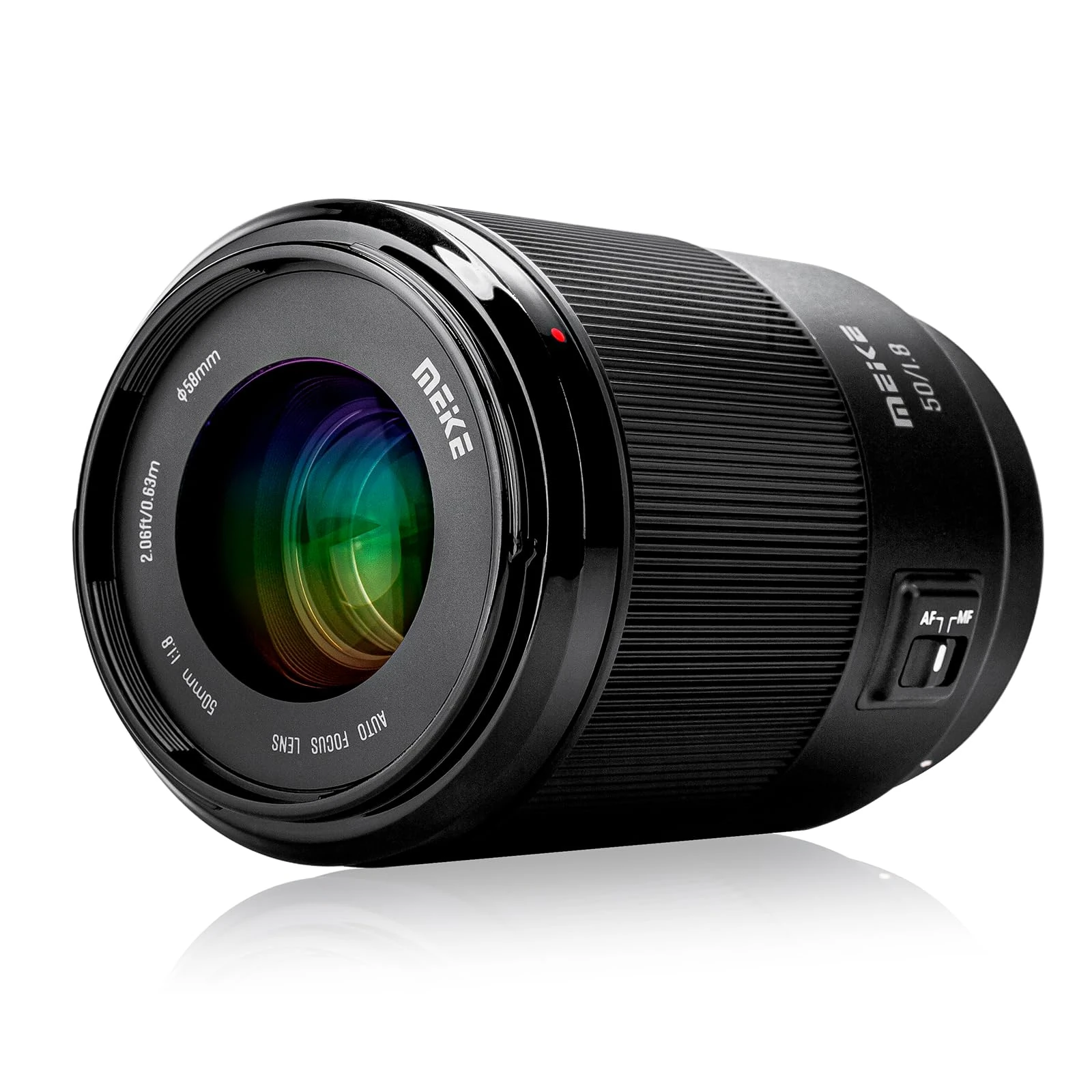 Meike 50 mm F1.8 Full Frame AF STM (Stepping Motor) Lens Standard Aperture Auto Focus Fixed Prime Portrait Lenses for Sony E Mount Mirrorless Cameras A9 A7III A7II A7 A7R3 A7R4