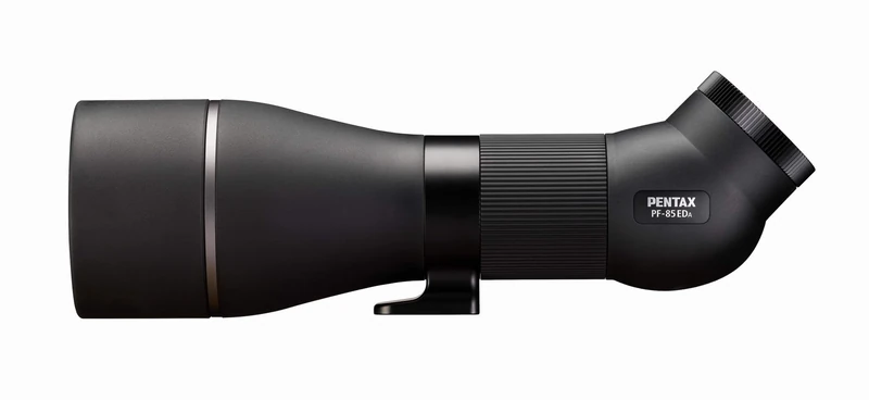 PENTAX PF-85EDA compact easy-to-carry spotting scope featuring a new optical design incorporating a large 85mm objective lens