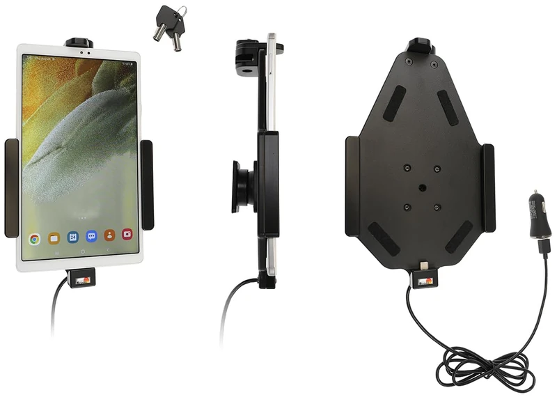 Brodit Device holder 736264 | Made in Sweden | with charging function for smartphones - Samsung Galaxy Tab A7 Lite SM-T220/SM-T225