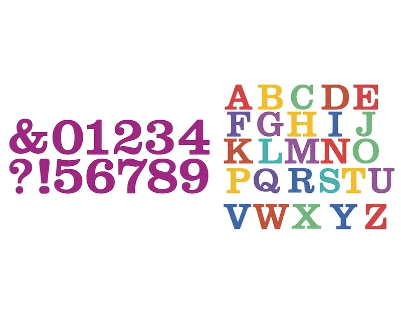 ZAG Alphabet and Numbers Set of 2 Thin Cutting Dies - Image 1